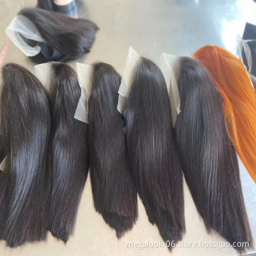 Megalook Short Bob Wigs Human Lace Frontal Closure Bob Wigs 150% 180% Full Brazilian Cuticle Aligned Human Hair Wig
